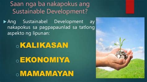 tagalog ng sustainable|Ano ang sustainability: mga katangian at uri .